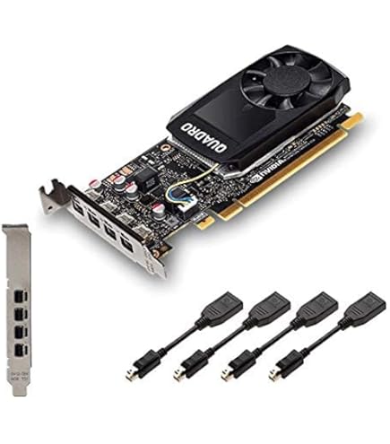 PNY NVIDIA QUADRO P1000 4 GB DVI Graphics Card - Black : Amazon.co